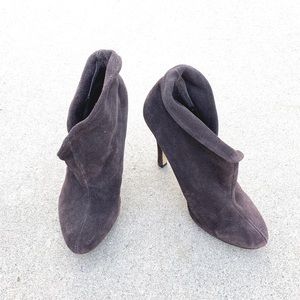 Forever 21 Suede Heel Ankle Booties